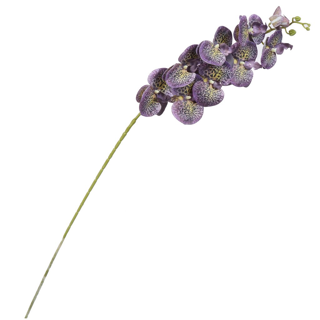Цветок искусственный декоративный Орхидея, 107 см, фиолетовый, Y6-10366