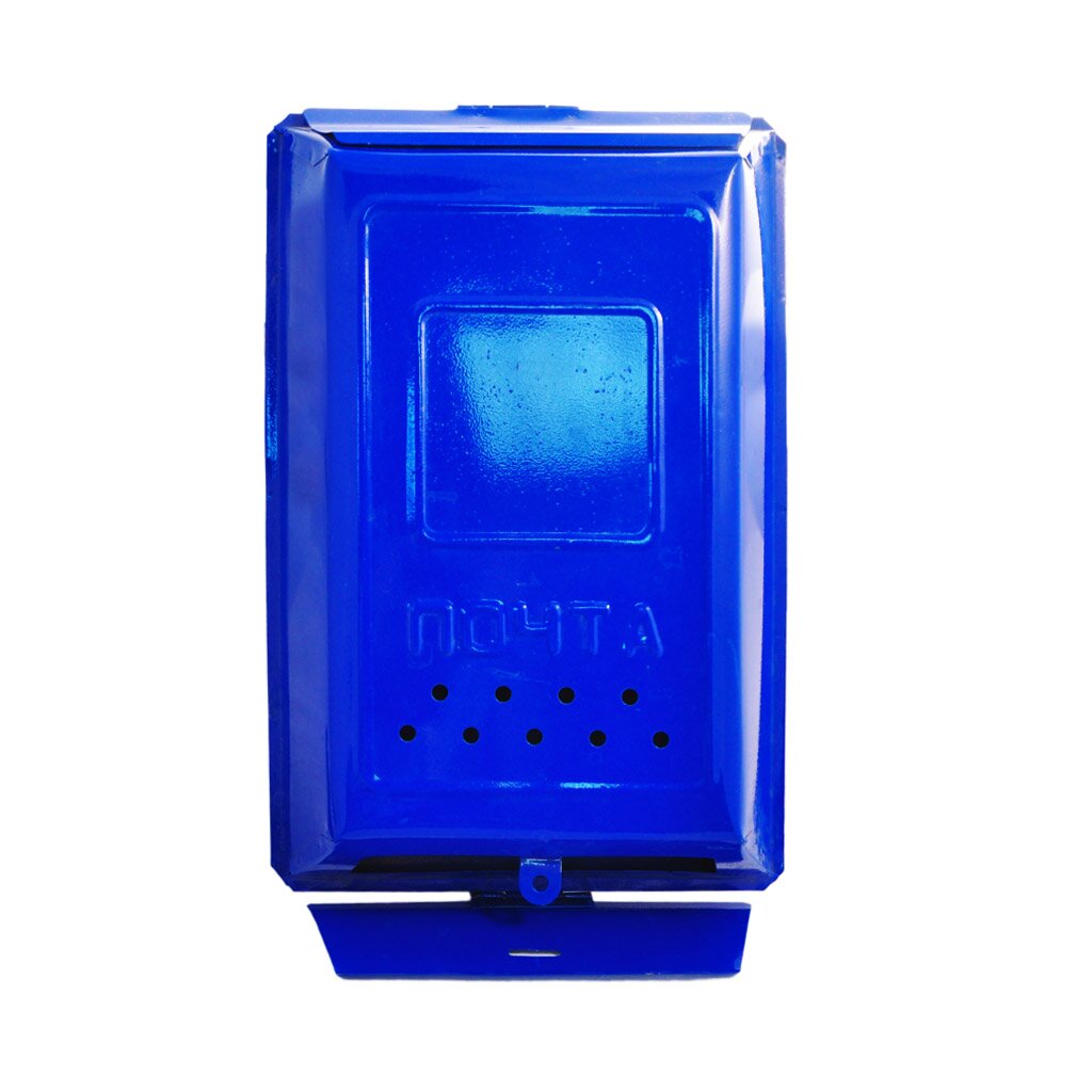 Ящик почтовый без замка, синий ящик почтовый с замком синий аллюр 3010 15390