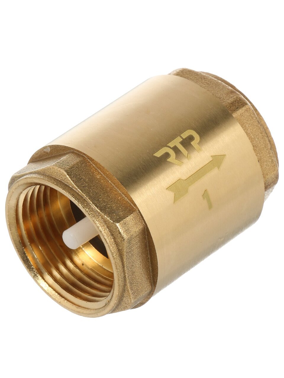 Клапан обратный 1&amp;quot;, г-г, для гибкой подводки, индивидуальная упаковка, РосТурПласт