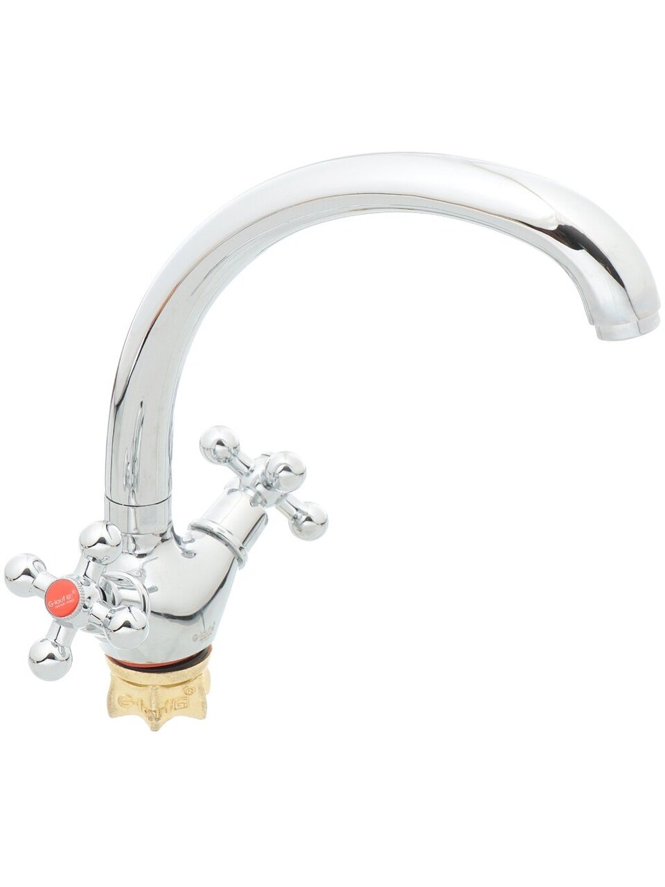 Смеситель для кухни, G.lauf, с кран-буксой, хром, QTZ4-B856