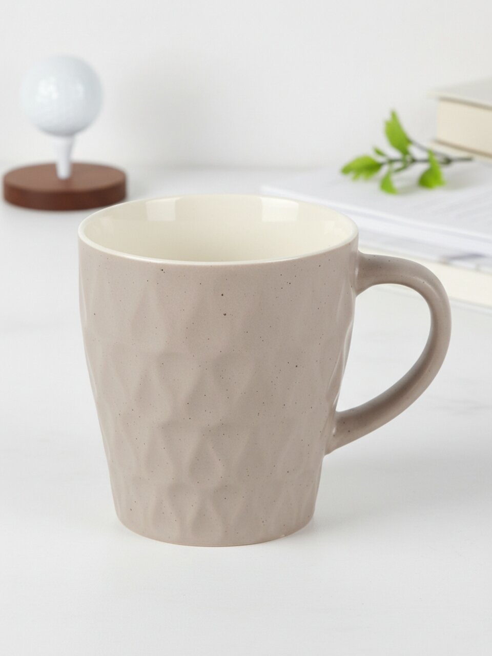 Кружка керамика, 370 мл, Гольф, Y4-11306, в ассортименте