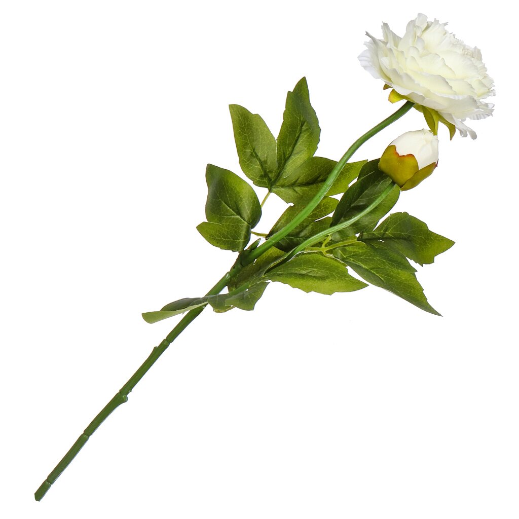 Цветок искусственный Пион, 60 см, белый, Y4-6932 пион древовидный хай нун