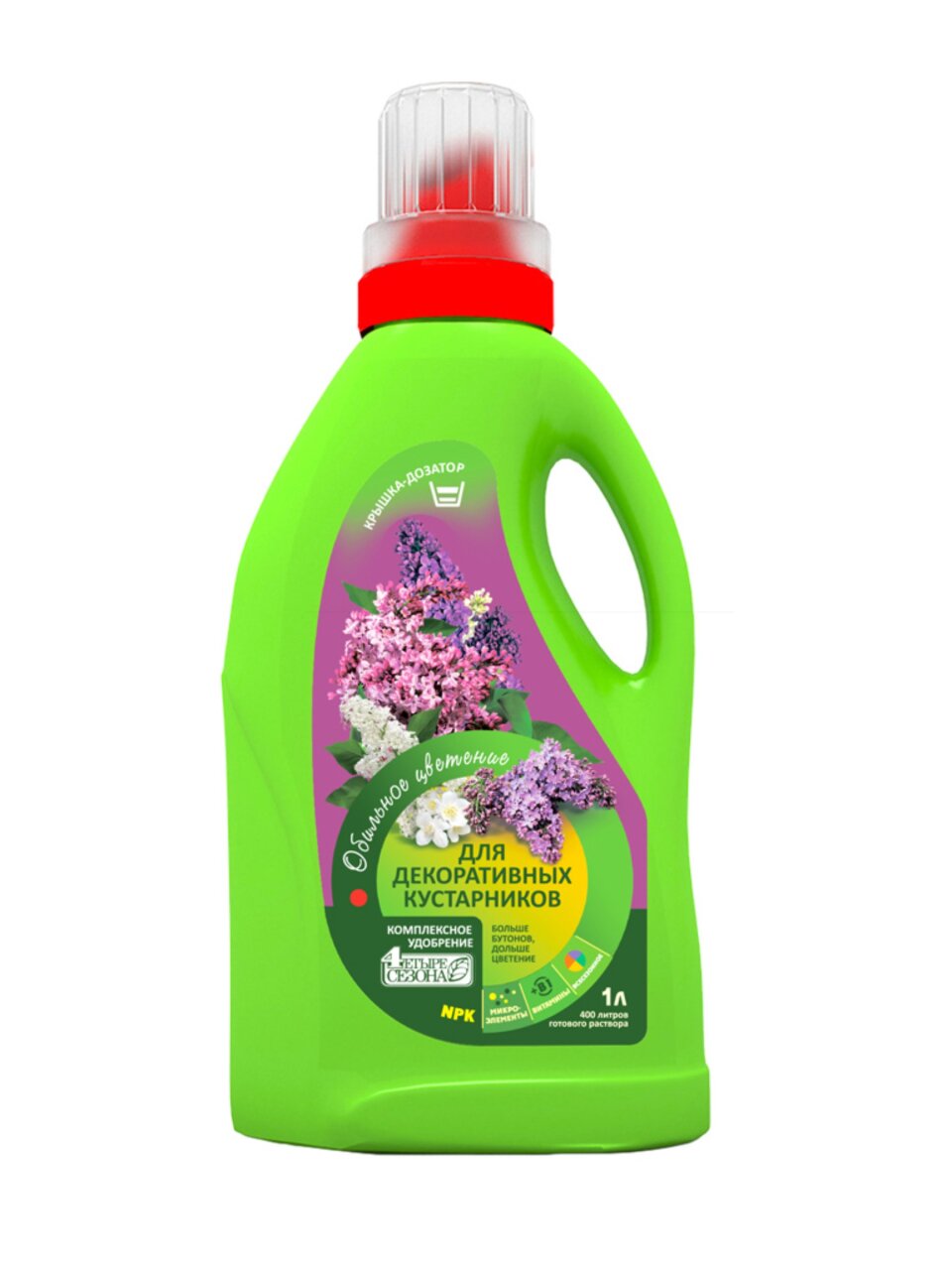 Удобрение для декоративных кустарников, жидкость, 1 л, Четыре сезона