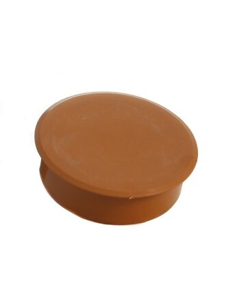 Заглушка канализационная 160 мм, РосТурПласт, наружная, полипропилен, рыжая, 36463