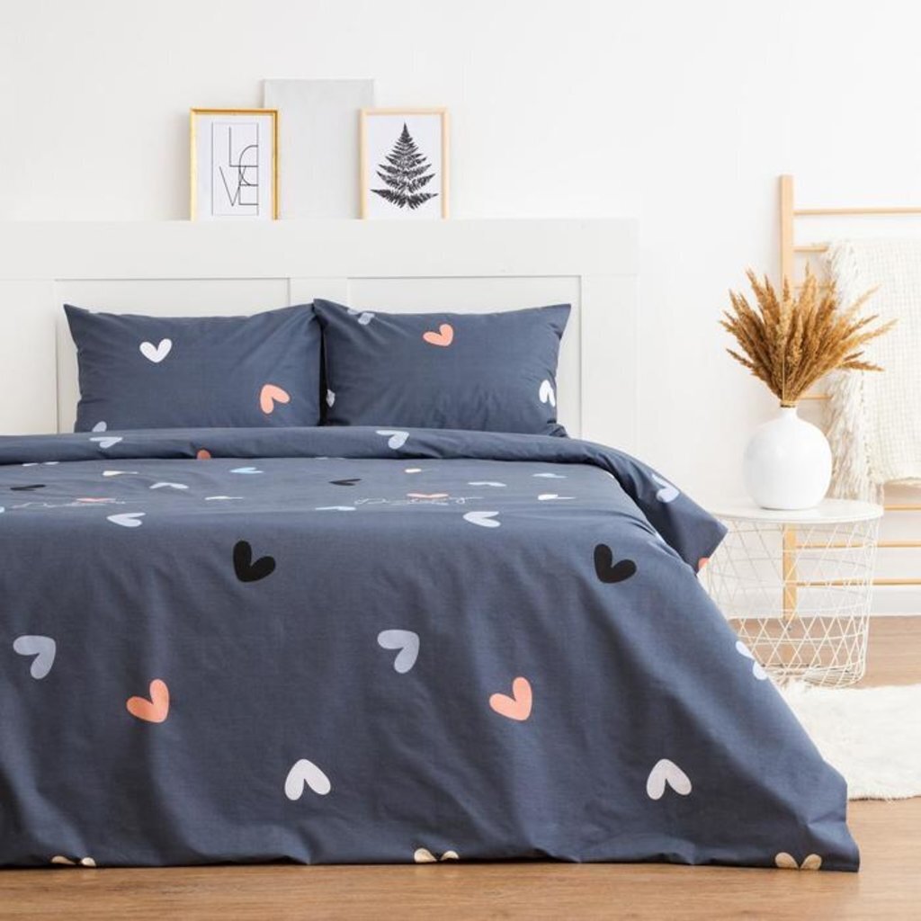 Постельное бельё евро LoveLife Heart пододеяльник 200*217 см+наволочка 50*70 см-2 шт, 6260428