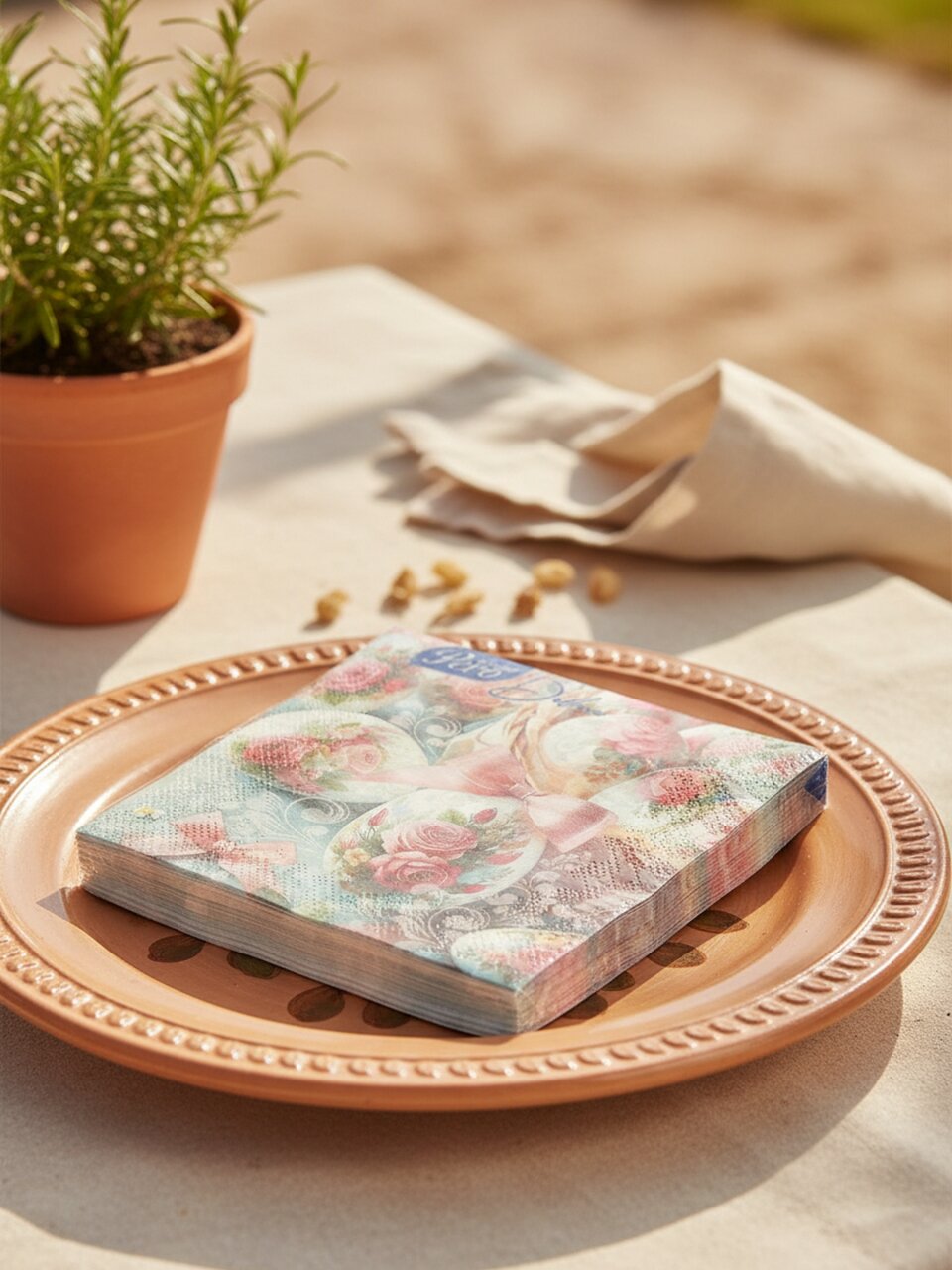 Салфетки Pero, Deluxe Изысканная роспись, 20 шт, 3 слоя, 33х33 см, 5235