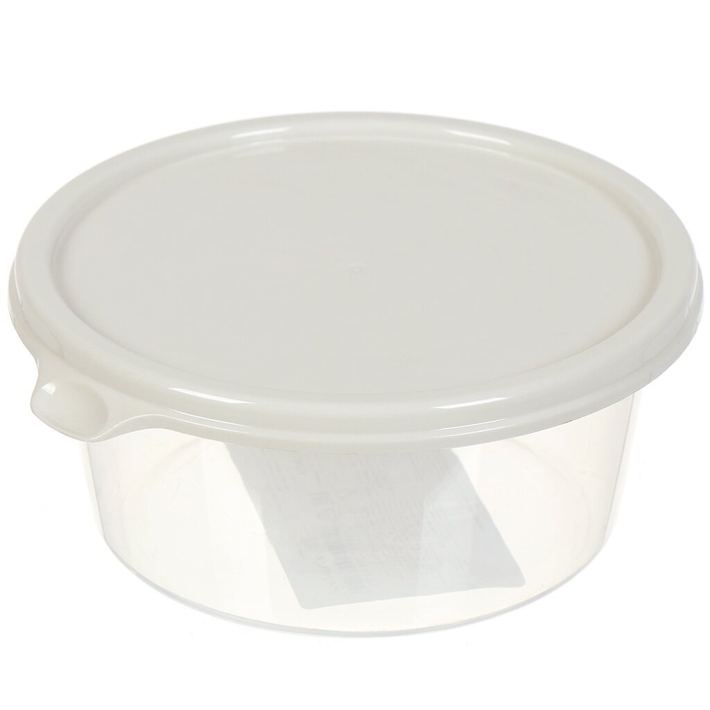 Контейнер пищевой 0.5 л, круглый, Сальваре, С222КОЛ контейнер пищевой для обеда пластик 0 4 0 4 л 8 5 см idea совы м1232
