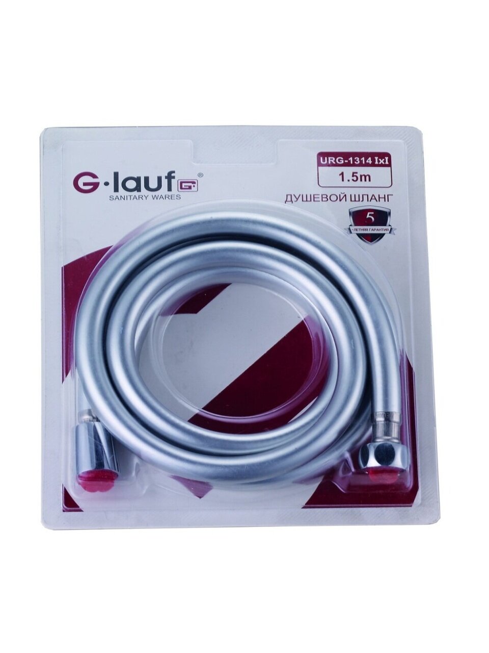 Шланг для душа, ПВХ, ИМП-ИМП, 150 см, G.lauf, Turn-free, URG-1314