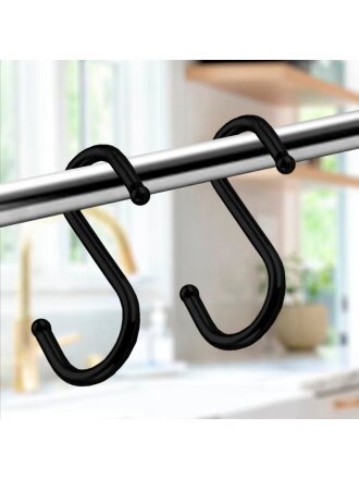 Крючок для рейлинга одинарный, 5 штук, черный матовый, Trodos, АЕ-414, 101351