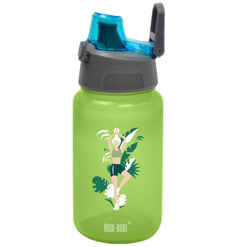 Бутылка питьевая 0.5 л, зеленая, Hand Free Bottle mini, КК0142