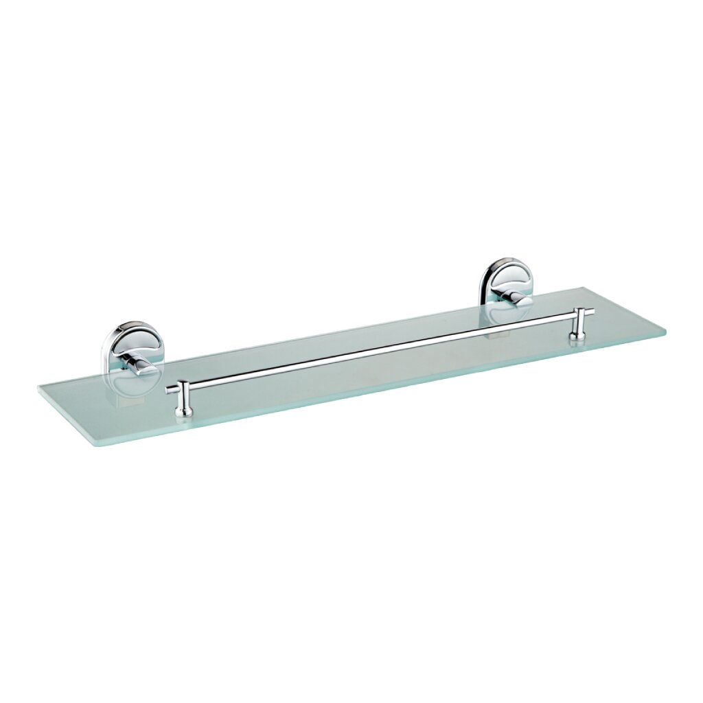 Полка для ванной стекло, настенная, прямая, 52 х 12 см, РМС, A8020 nd play ершик для ванной комнаты boston