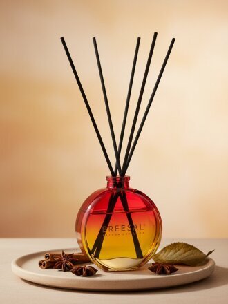 Аромадиффузор Breesal, 70 мл, Десерт Вишневый штрудель, красно-желтый, BR0105