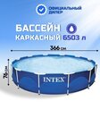 Бассейн каркасный Intex, 366х76 см, Metal Frame, 28210NP, 6503 л