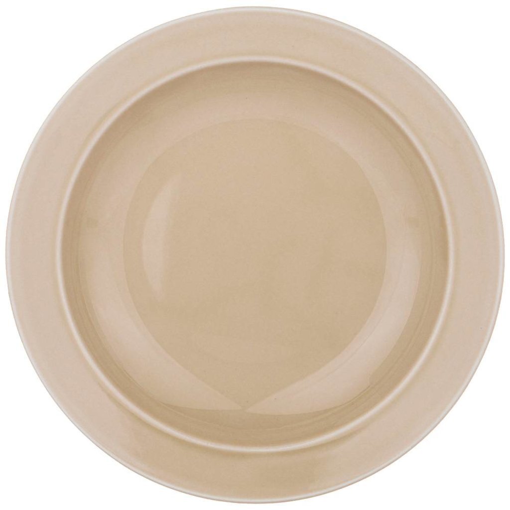 Тарелка суповая, фарфор, 22.5 см, круглая, Tint, Lefard, 48-820, бежевая