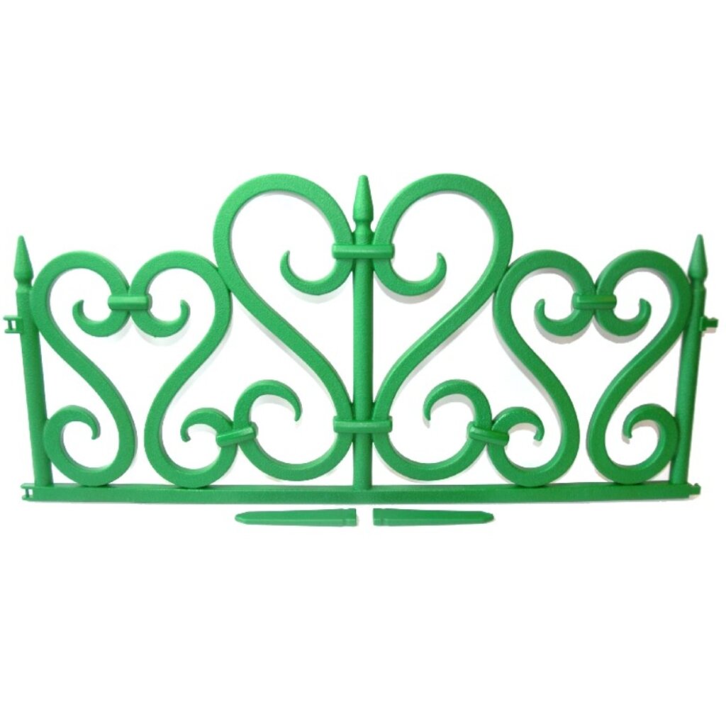 Забор декоративный пластмасса, Мастер сад, Ажурное, 25х300 см, зеленый забор декоративный пластмасса мастер сад ажурное 25х300 см зеленый