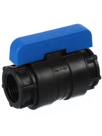 ПНД кран 1"-1", внутренняя/внутренняя, шаровой, Valfex, 1210120100100