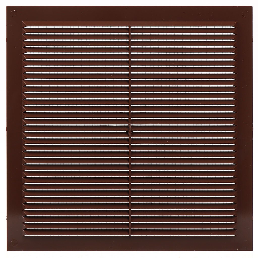 Решетка вентиляционная АВS- пластик, 300х300 мм, с сеткой, коричневая, Event, 3030С