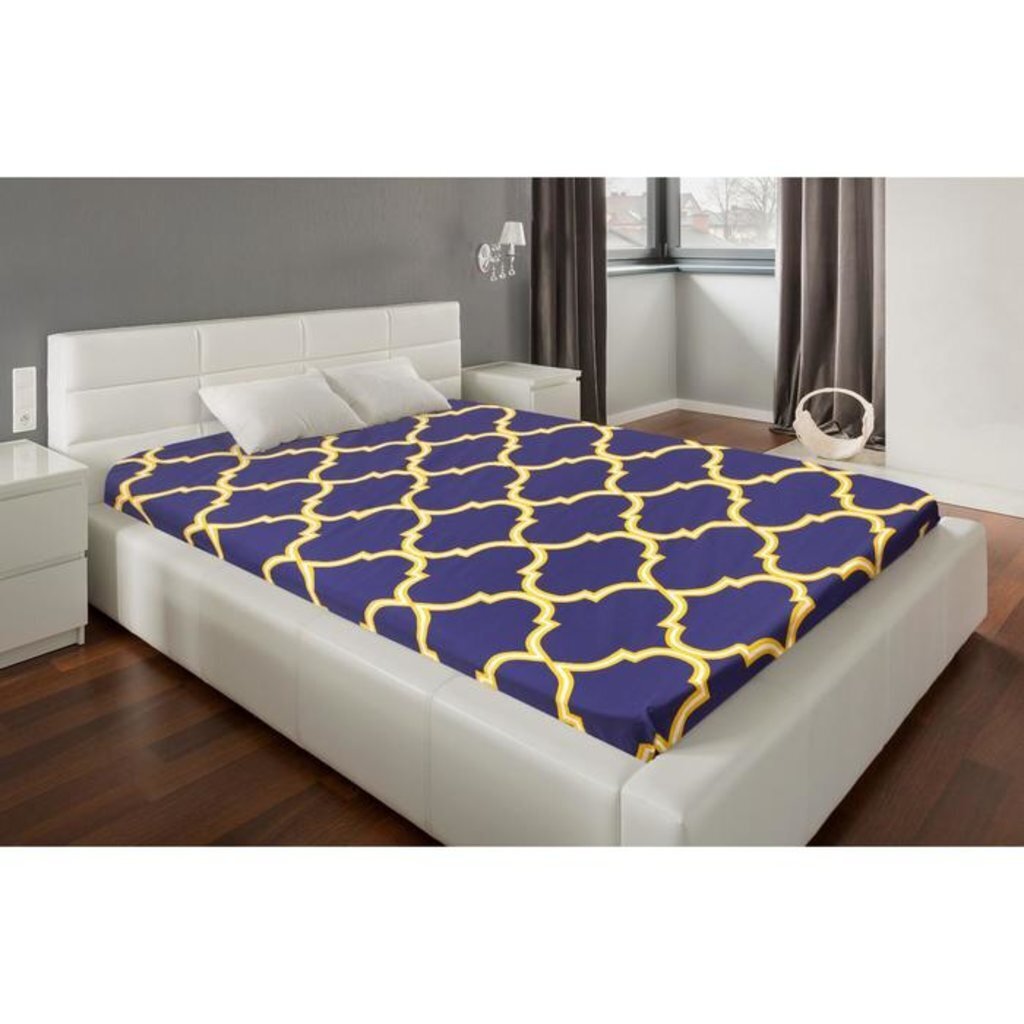 Простыня на резинке &amp;quot;Этель&amp;quot; &amp;quot;Вечер в Морокко&amp;quot; 140х200х20см, Фиолетовый, Поплин, 100% хлопок, 5450317