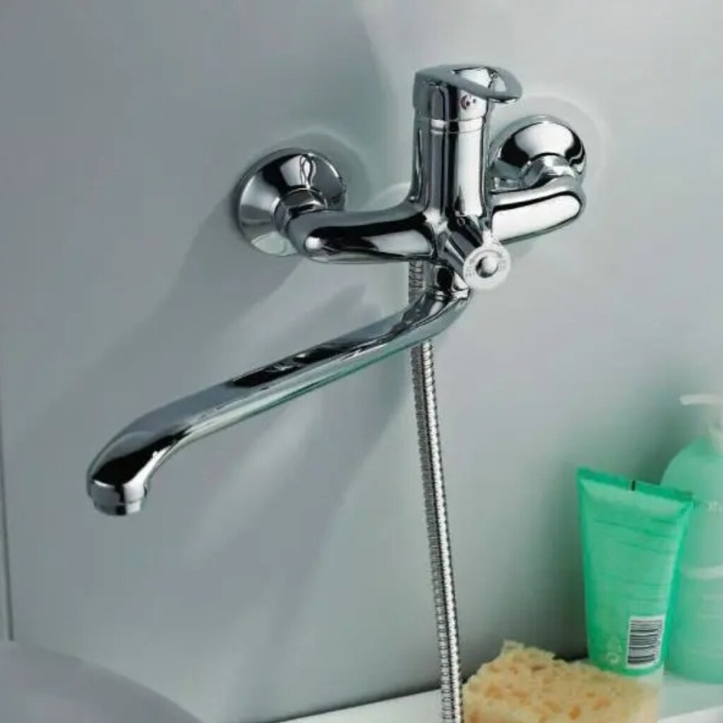 Смеситель для ванны, Frap, с картриджем, хром, F2239-B смеситель для ванны frap с картриджем хром f22703 b