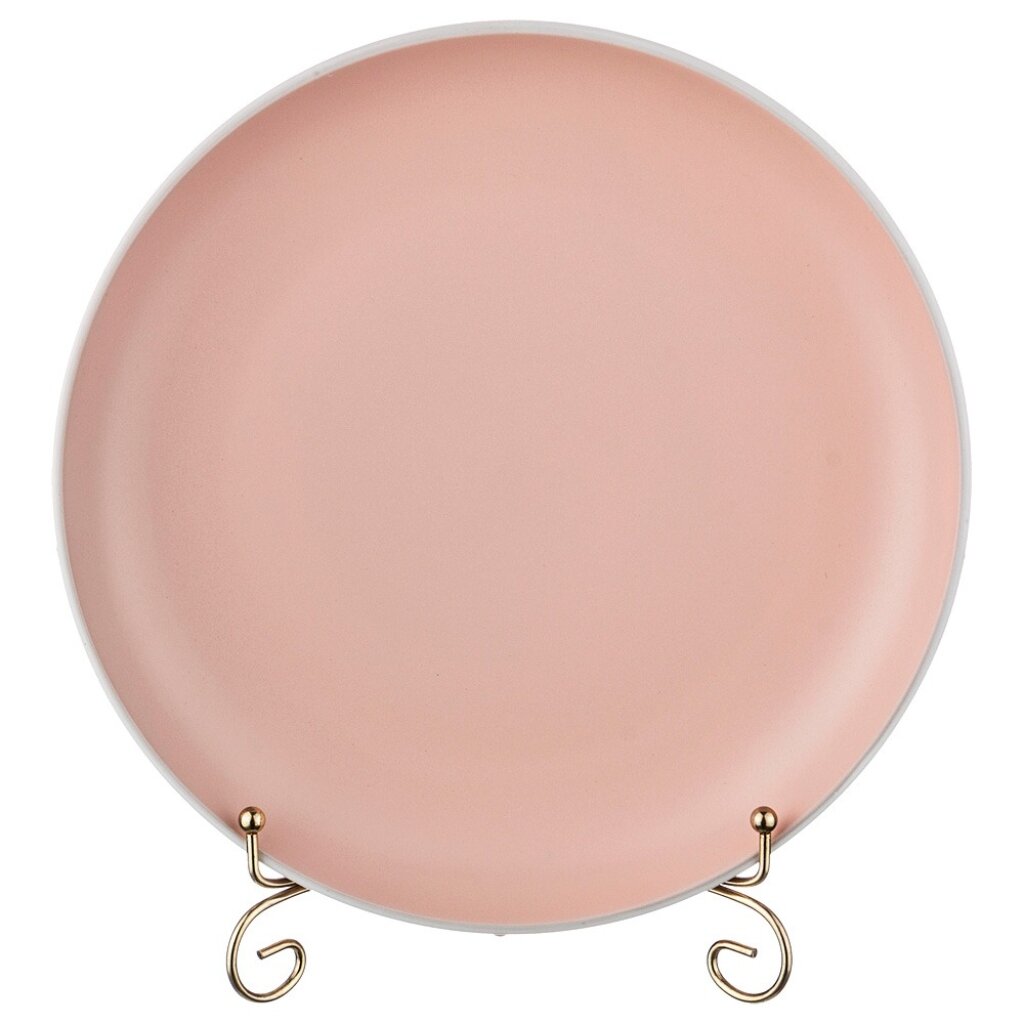 Тарелка обеденная, керамика, 27 см, круглая, Pandora Pink, 577-118