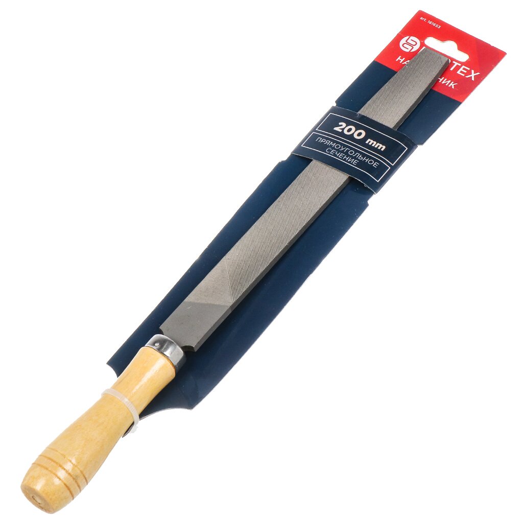 Напильник плоский, 200 мм, №2, деревянная ручка, Bartex, 12019 напильник плоский 200 мм 2 пластиковая ручка bartex 12019