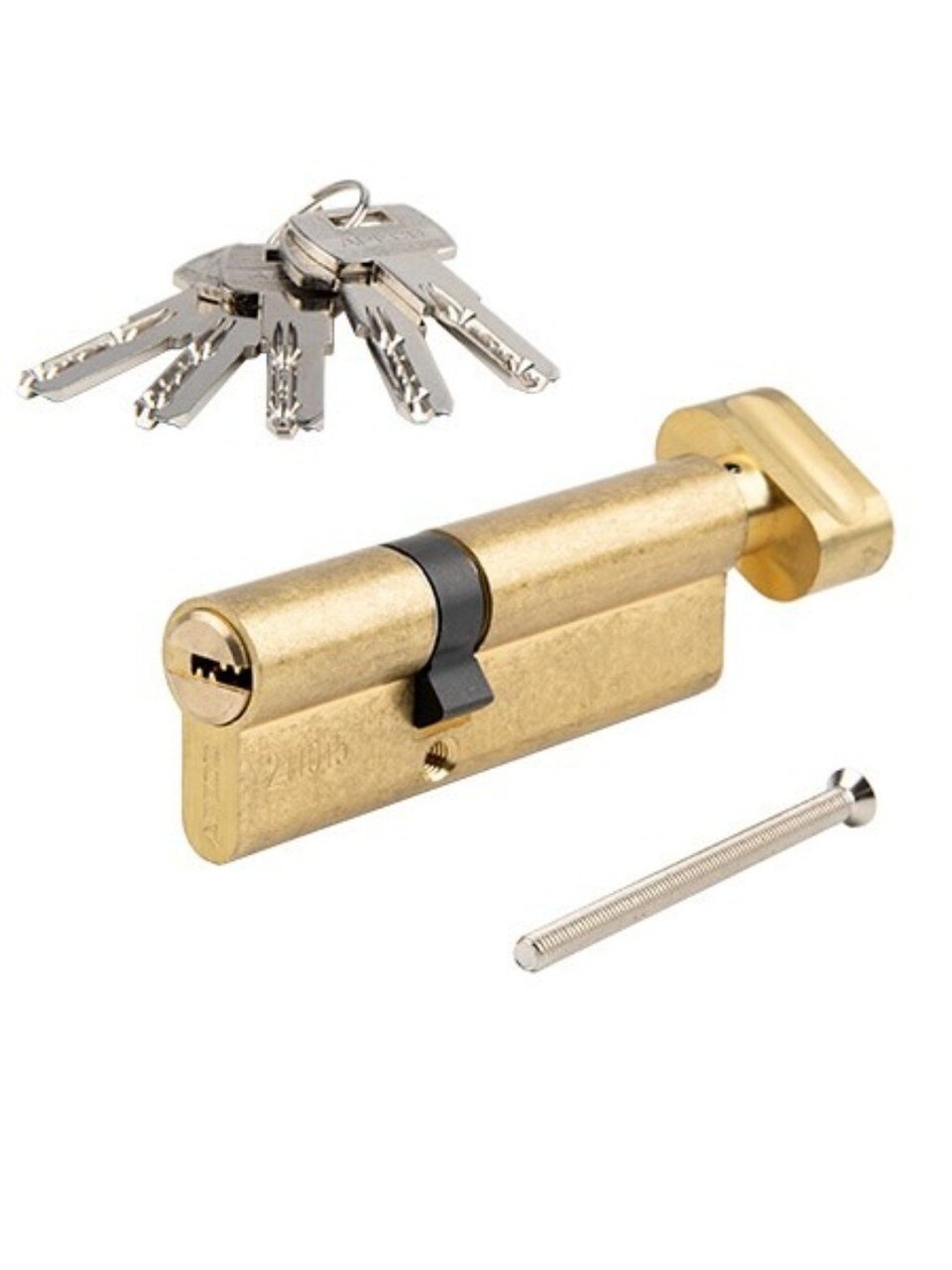 Личинка замка двери Apecs, SM-90(35/55C)-C-G, 32127, 90 мм, с заверткой, золото