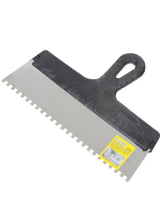 Шпатель для клея, нержавеющая сталь, зубчатый, 30 зуб, 6х6 мм