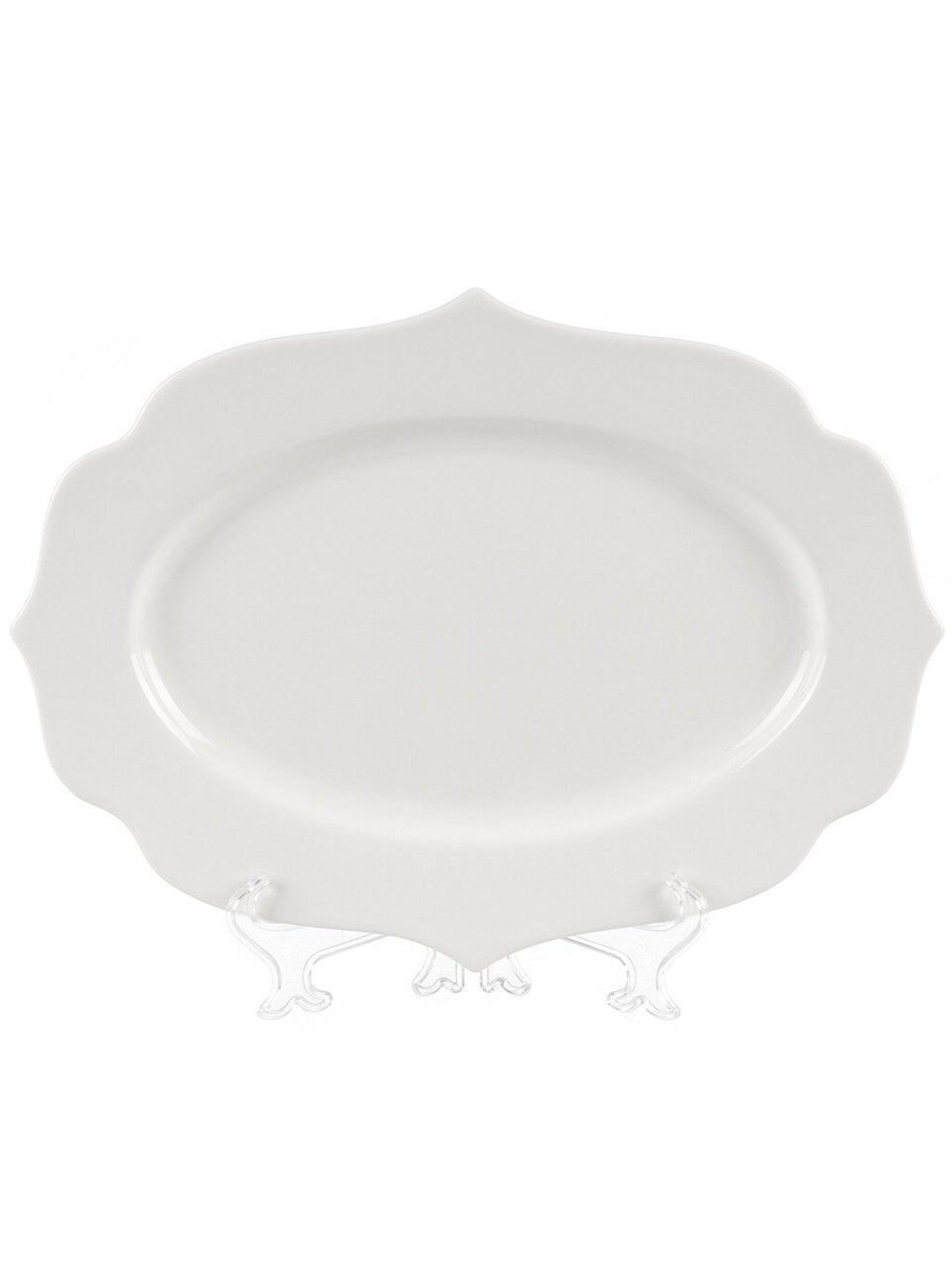Блюдо фарфор, сервировочное, фигурное, 25.5х35х2.5 см, Belle, 0850078