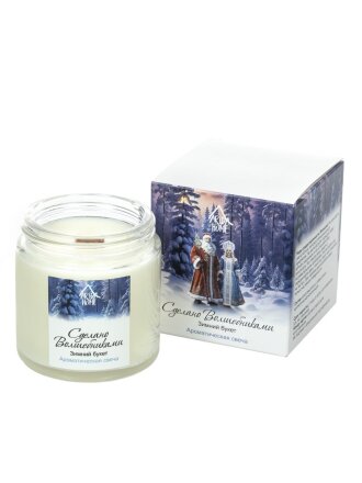 Свеча ароматизированная, 6.8х6.4 см, Arida Home, Зимний букет, АР 100-795