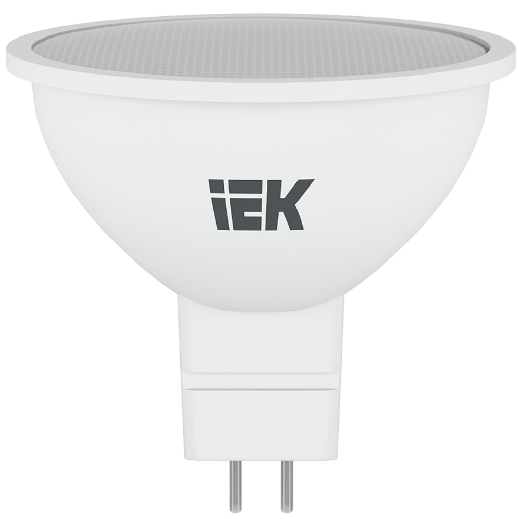 Лампа светодиодная GU5.3, 7 Вт, 60 Вт, 230 В, софит, 3000 К, свет теплый белый, IEK, MR16, LED рефлектор godox rft 19 pro для led осветителей