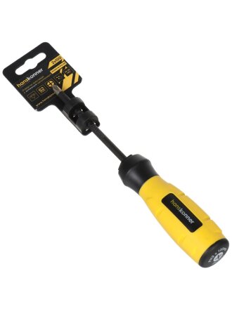 Отвертка крестовая, Hanskonner, PH2, двухкомпонентный, сталь, алмаз. наконеч, твер 59 HRC, HK1040-16-PH2-100