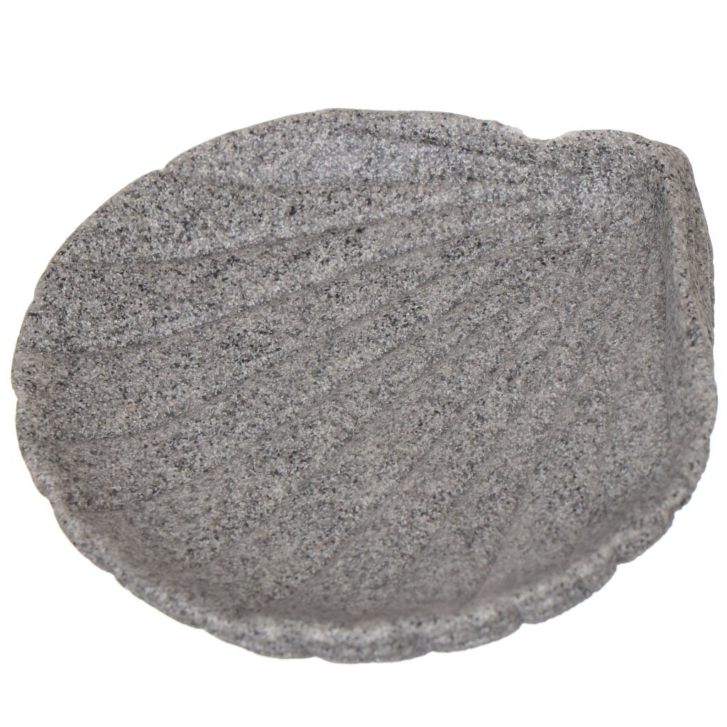 Мыльница настольная, Ракушка, керамика, мокрый асфальт, Y8-2999