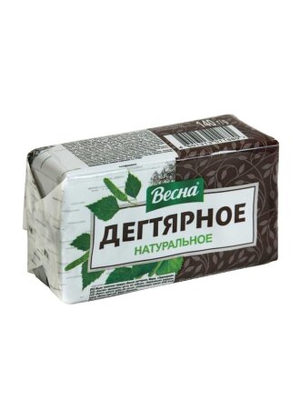 Мыло Весна, Народное, 140 г, дегтярное