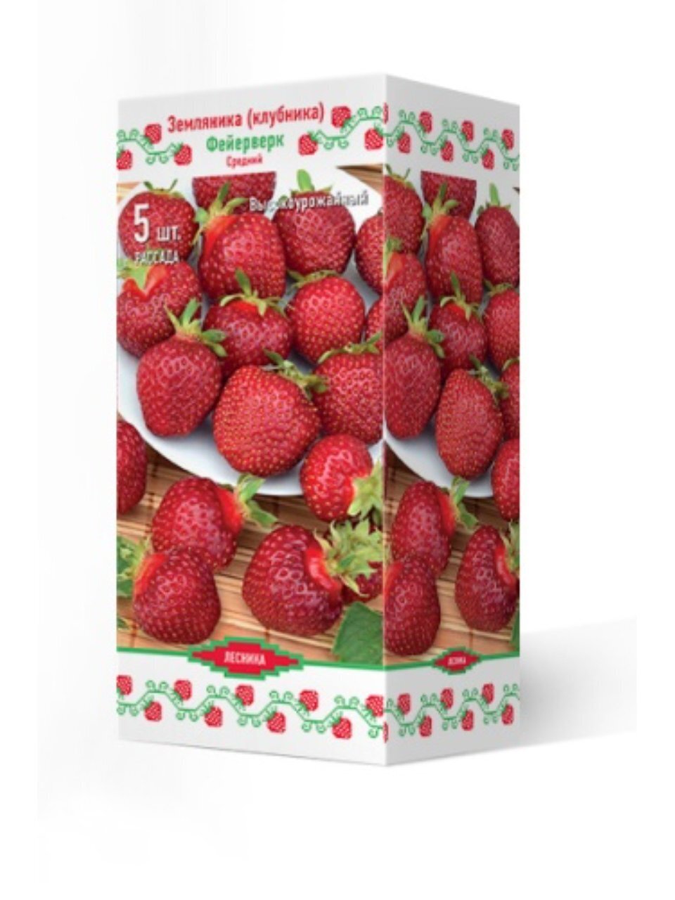 Саженцы Земляника садовая, Фейерверк, 5 шт, 708226