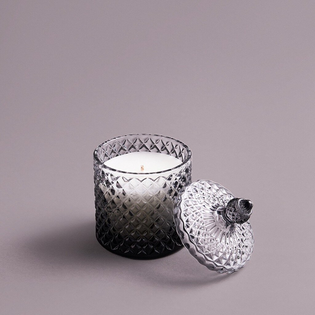Свеча ароматическая, 10х12 см, в стакане, антрацит, Ivlev Chef, стекло, 844-119 свеча чайная ароматическая 6 шт в под коробке османтус