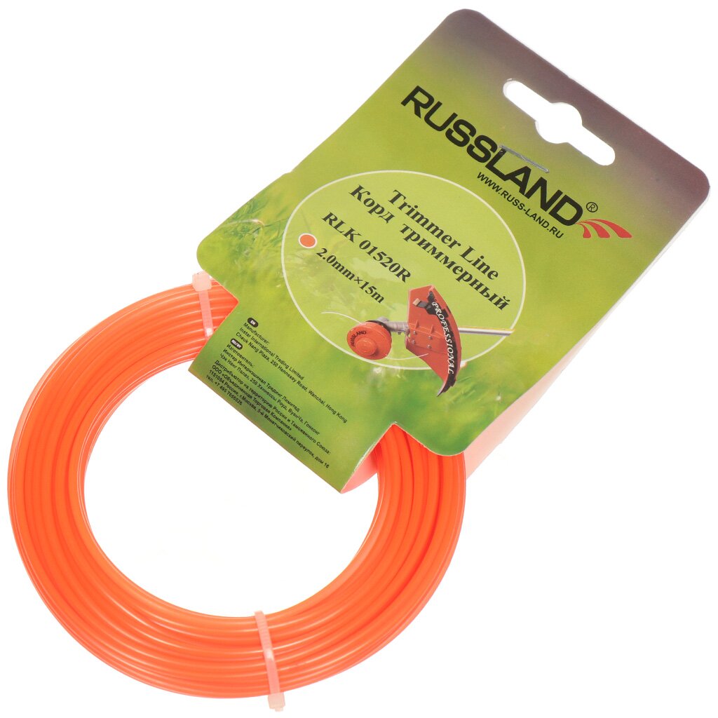 Леска для триммера 2 мм, 15 м, круг, Instar