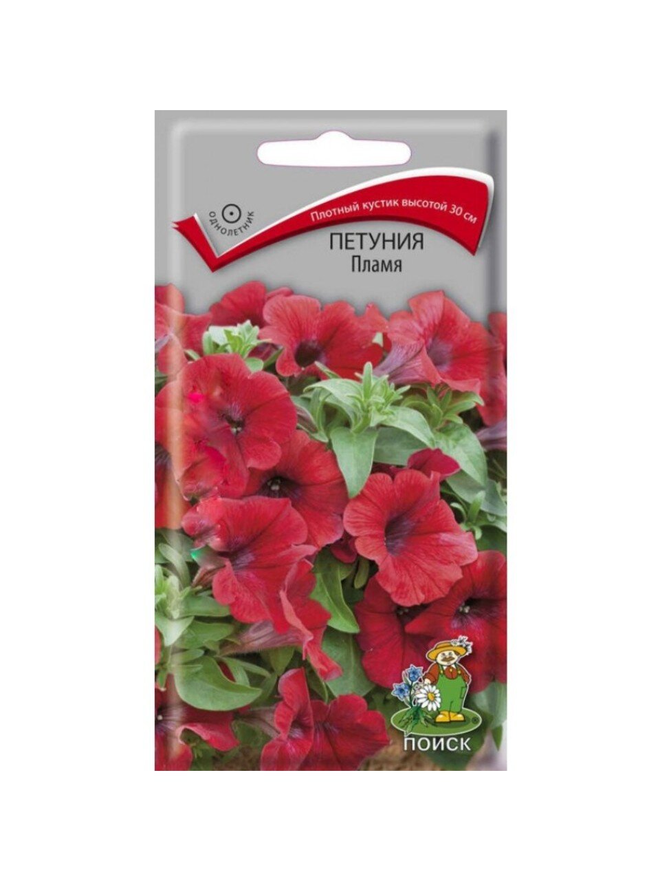 Семена Цветы, Петуния, Пламя, 0.1 г, цветная упаковка, Поиск