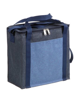 Термосумка 20 л, 17х34х34 см, 24, полиэстер, алюминий, синяя, UV-3-009/10