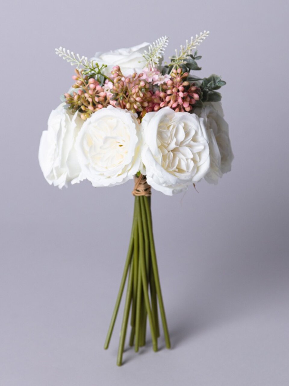 Цветочный букет искусственный Пионы, декоративный, 26 см, 535-361