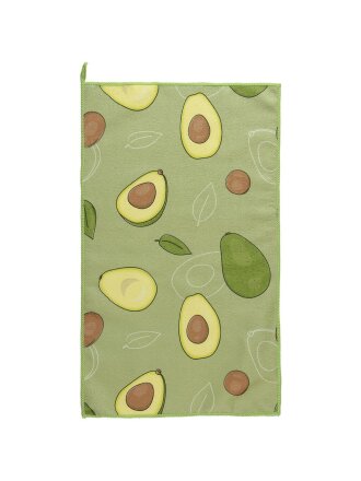 Полотенце кухонное махровое, 30х50 см, 310 г/м2, 100% полиэстер, Авокадо, Китай