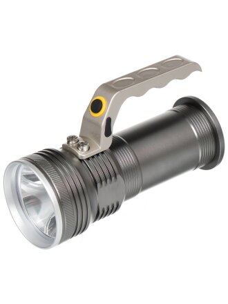 Фонарь ручной, встроенный аккумулятор, зарядка от сети 220 В, зарядка от бортовой сети автомобиля, режим SOS