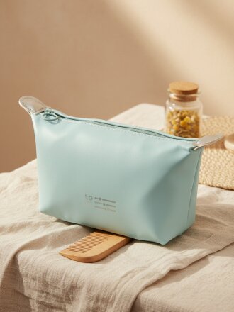 Косметичка 16.5х6.5х12.5 см, ПУ, A080092, прямоугольная, застежка молния, в ассортименте