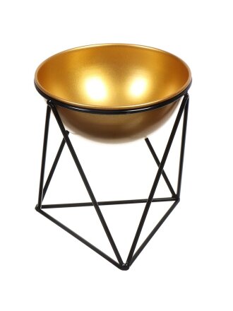 Украшение декоративное 16.5х16.5х18.5 см, металл, кашпо, ваза, подсвечник, Y4-5220