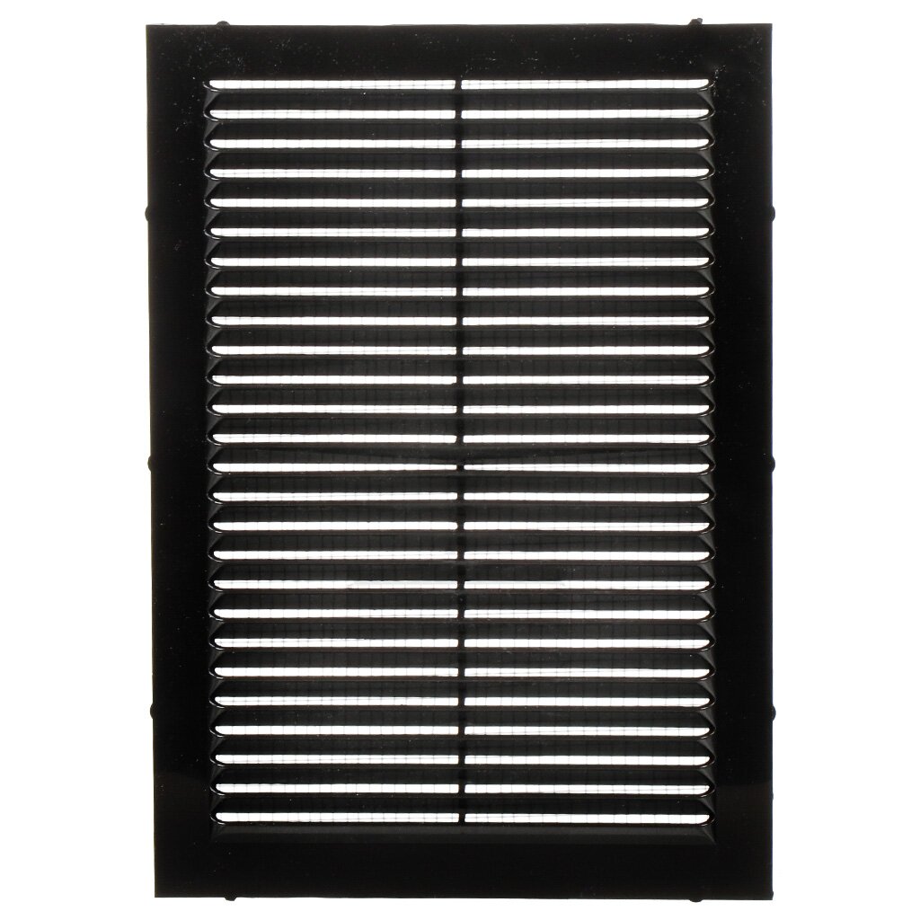 Решетка вентиляционная пластик, вытяжная, 170х240 мм, с сеткой, черная, Viento 2 шт глянцевая черная передняя решетка для bmw e46 3 серии 4 двери 2002 2005 гг