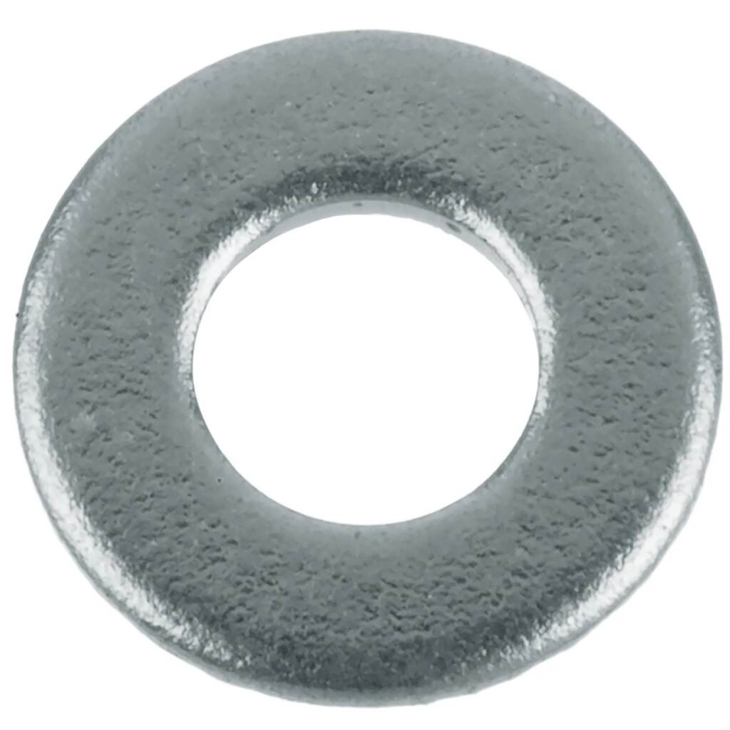 Шайба белый цинк, 30 шт, диаметр 5 мм, DIN125А, 016141 крюк кольцо белый цинк 4х50 мм 2 шт 068841