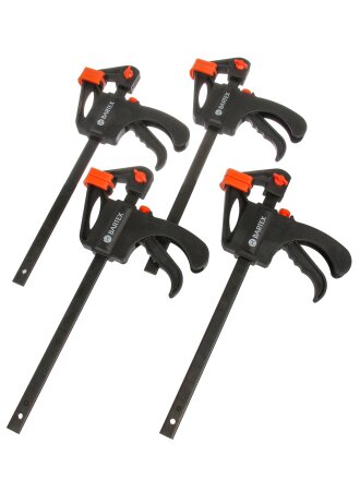 Струбцина F-образная, быстрозажимная, 200 мм, 4 шт, Bartex