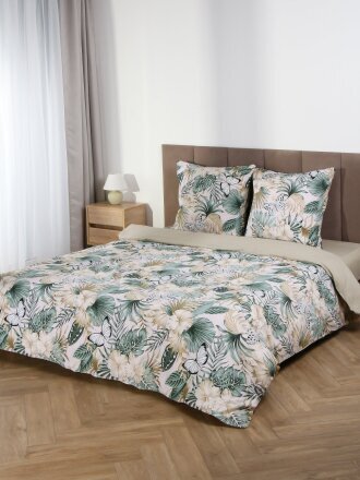 Постельное белье евро, простыня 215х240 см, 2 наволочки 70х70 см, пододеяльник 200х220 см, Для Snoff, поплин, Джианна