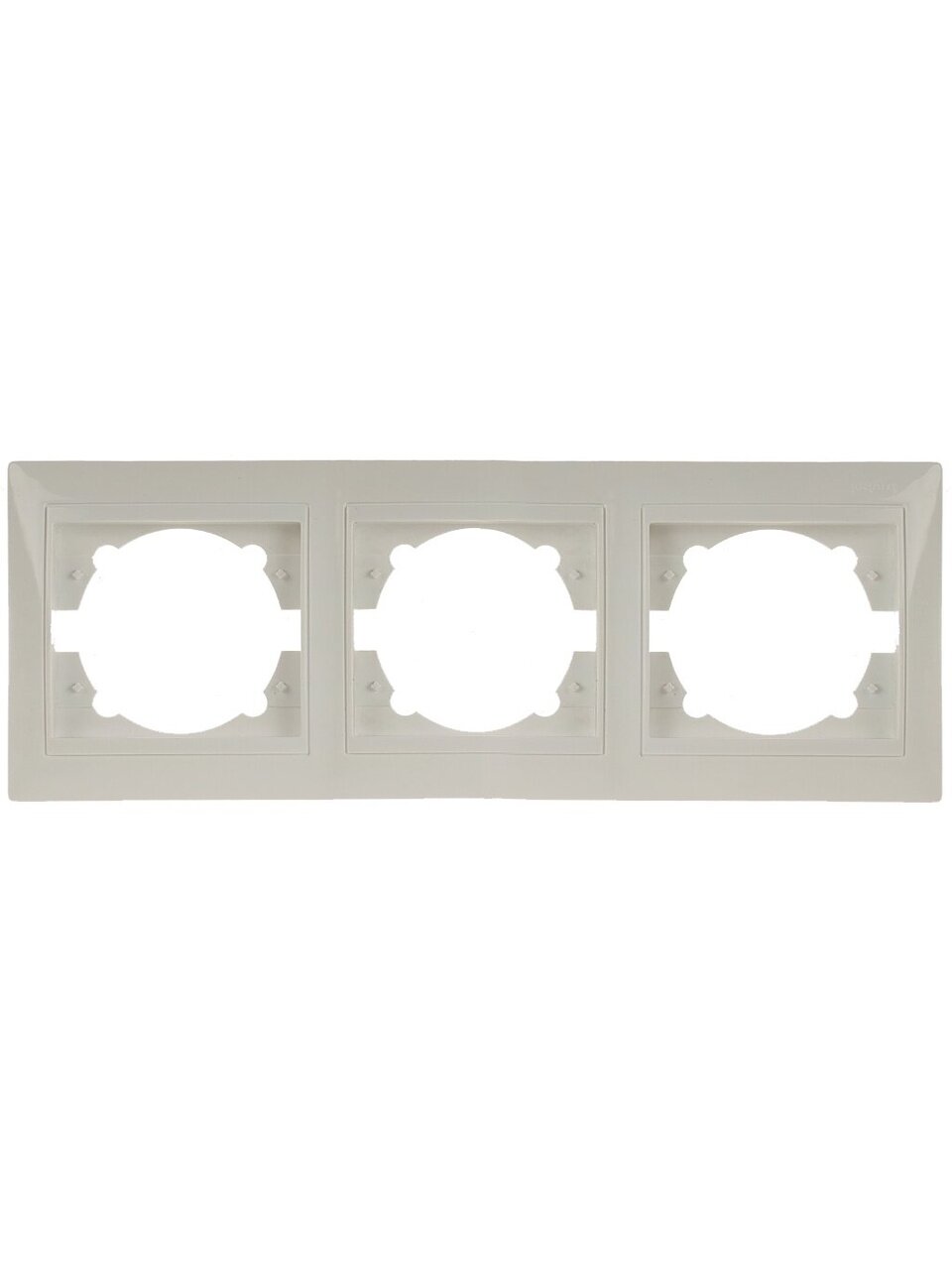 Рамка трехпостовая, горизонтальная, слоновая кость, TDM Electric, Таймыр, SQ1814-0128