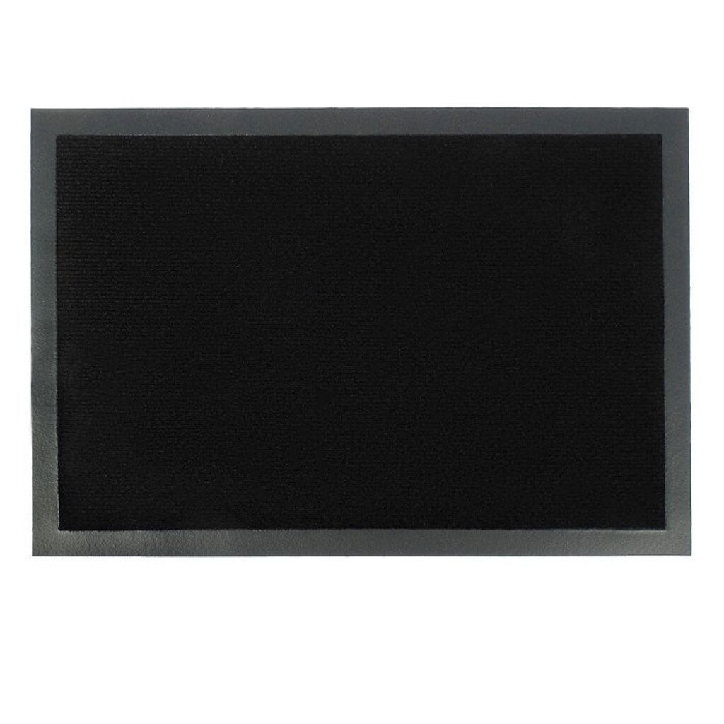 Коврик грязезащитный, 90х60 см, прямоугольный, полиэстер, черный, Tuff, Blabar, 92136