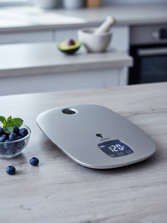 Весы кухонные электронные, Leonord, LE-1716, платформа, точность 1 г, до 5 кг, LED-дисплей, серые, 108267